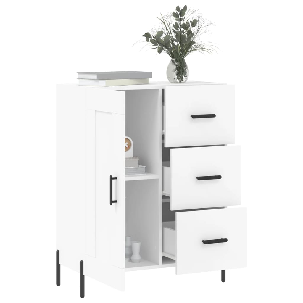 vidaXL Servantă, alb, 69,5x34x90 cm, lemn compozit vidaXL Servantă, alb, 69,5x34x90 cm, lemn compozit