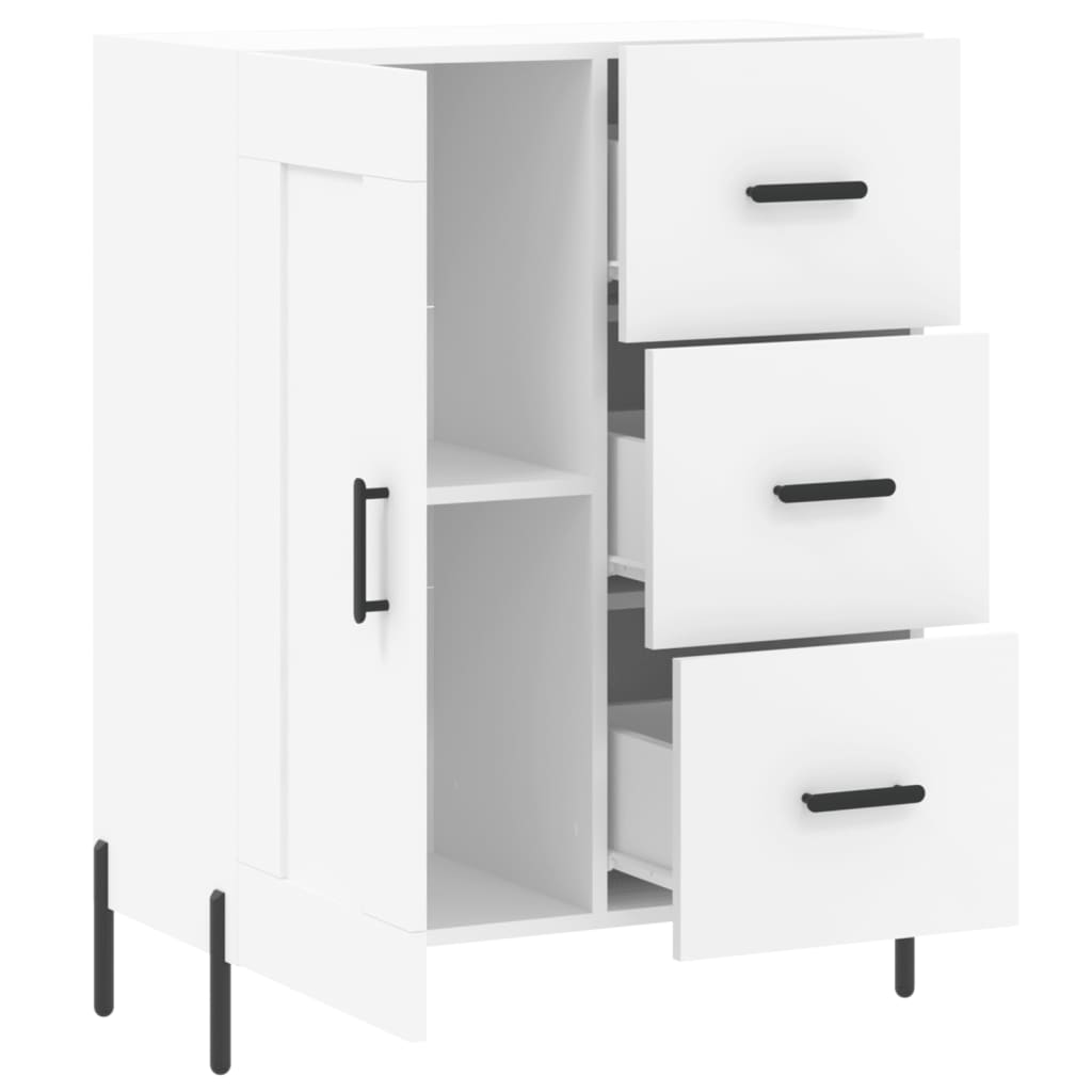 vidaXL Servantă, alb, 69,5x34x90 cm, lemn compozit vidaXL Servantă, alb, 69,5x34x90 cm, lemn compozit