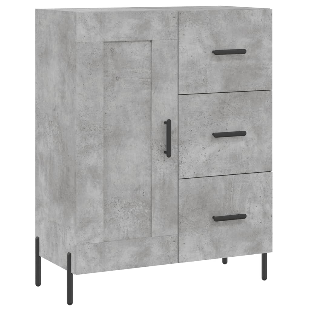 vidaXL Servantă, gri beton, 69,5x34x90 cm, lemn compozit vidaXL Servantă, gri beton, 69,5x34x90 cm, lemn compozit