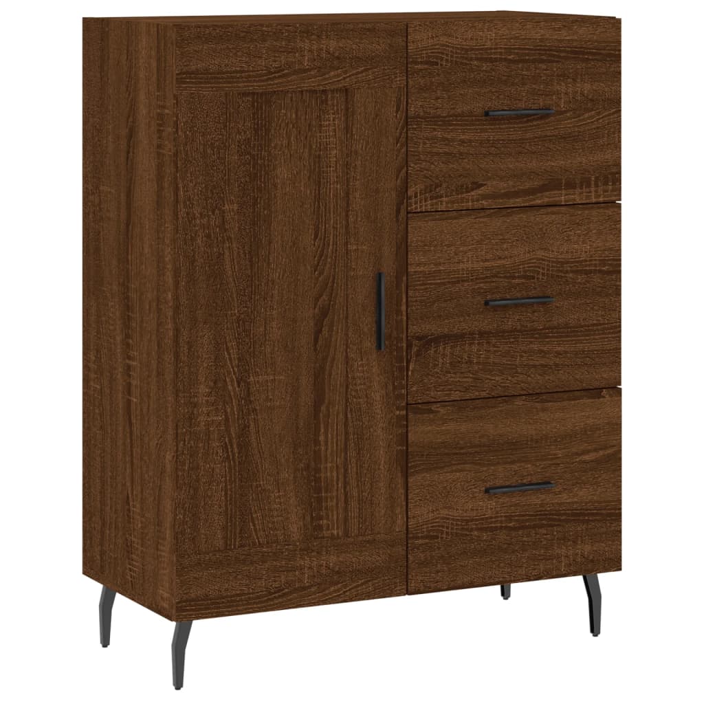 vidaXL Servantă, stejar maro, 69,5x34x90 cm, lemn prelucrat