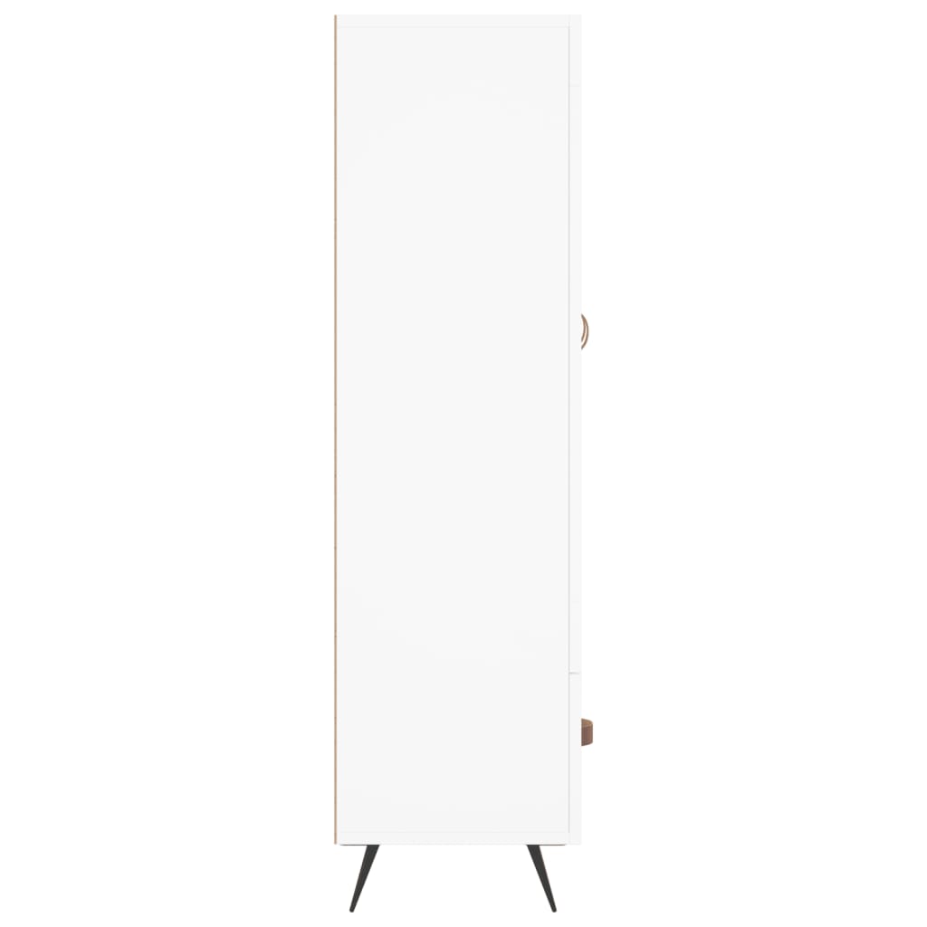 vidaXL Dulap înalt, alb, 69,5x31x115 cm, lemn prelucrat vidaXL Dulap înalt, alb, 69,5x31x115 cm, lemn prelucrat