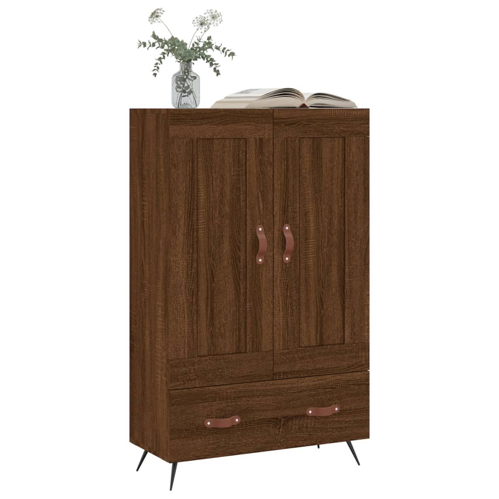 vidaXL Dulap înalt, stejar maro, 69,5x31x115 cm, lemn prelucrat