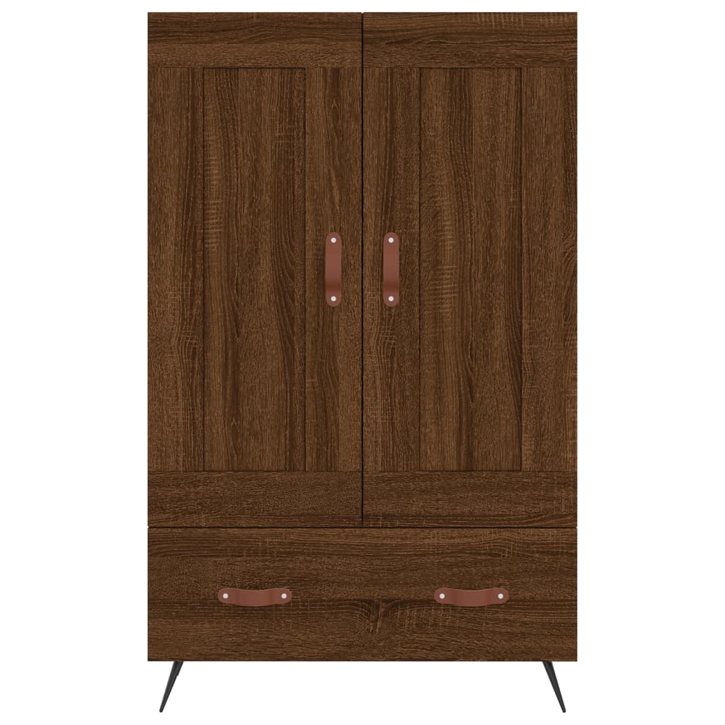 vidaXL Dulap înalt, stejar maro, 69,5x31x115 cm, lemn prelucrat