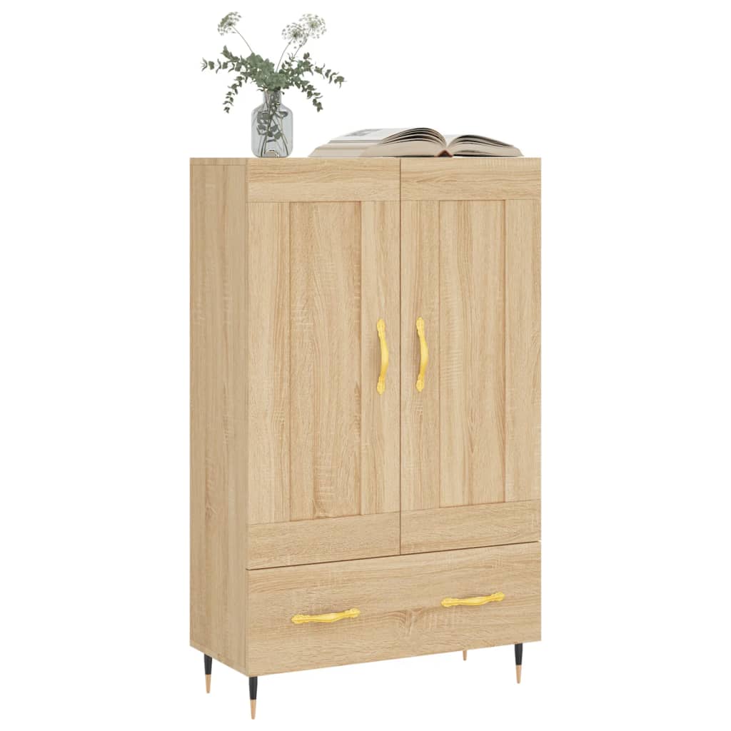 vidaXL Dulap înalt, stejar Sonoma, 69,5x31x115 cm, lemn prelucrat