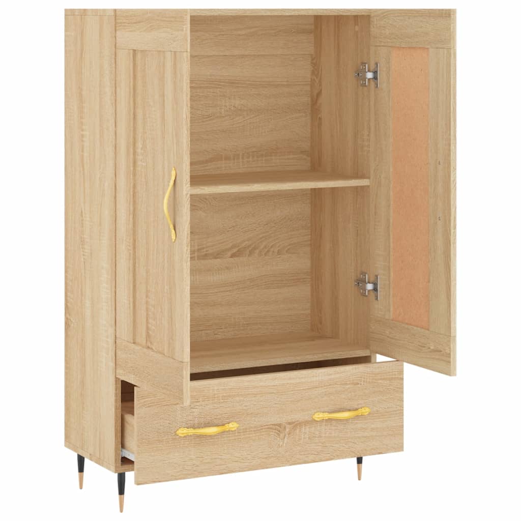 vidaXL Dulap înalt, stejar Sonoma, 69,5x31x115 cm, lemn prelucrat