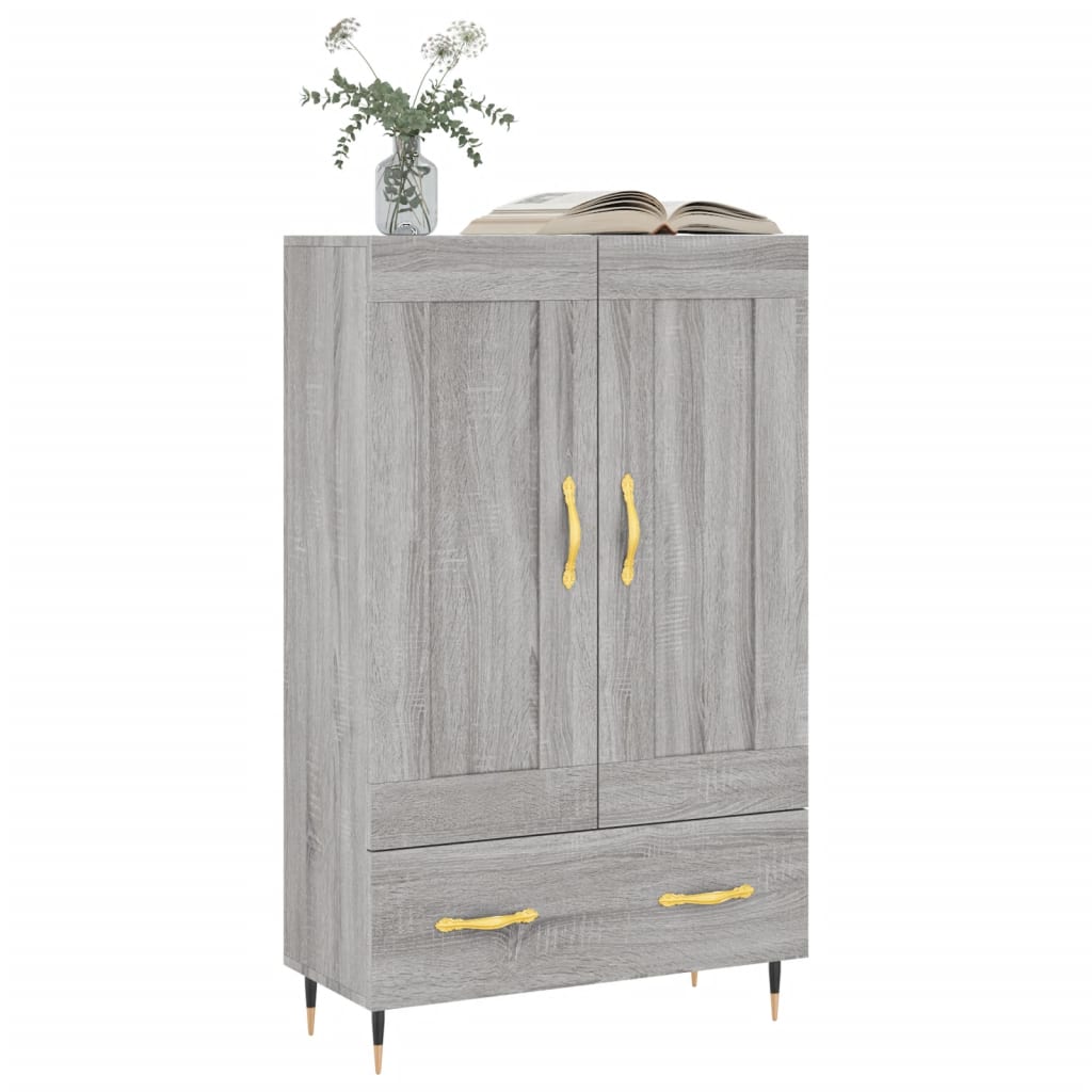 vidaXL Dulap gri Sonoma 69,5x31x115 cm, lemn prelucrat vidaXL Dulap gri Sonoma 69,5x31x115 cm, lemn prelucrat