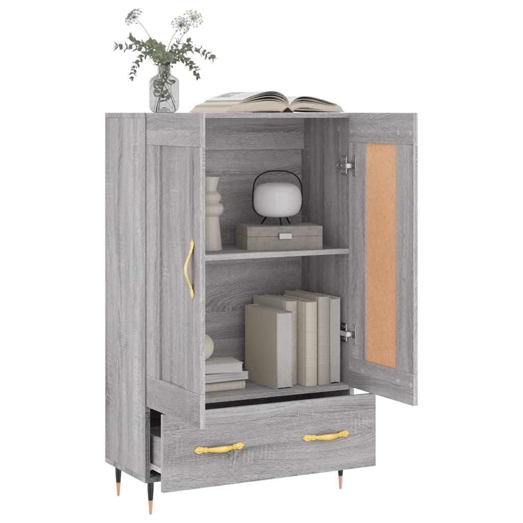 vidaXL Dulap gri Sonoma 69,5x31x115 cm, lemn prelucrat vidaXL Dulap gri Sonoma 69,5x31x115 cm, lemn prelucrat