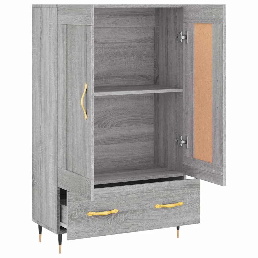 vidaXL Dulap gri Sonoma 69,5x31x115 cm, lemn prelucrat vidaXL Dulap gri Sonoma 69,5x31x115 cm, lemn prelucrat