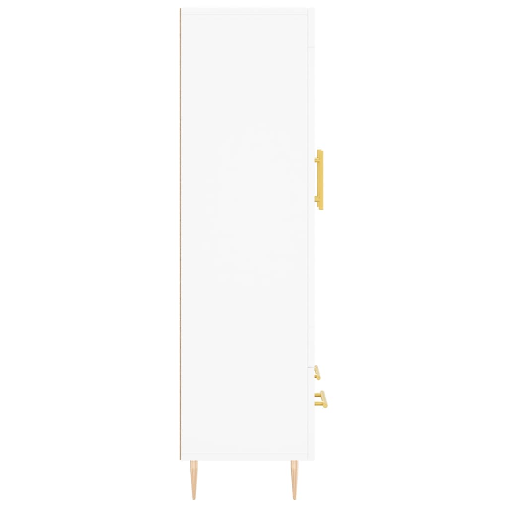vidaXL Dulap înalt, alb, 69,5x31x115 cm, lemn prelucrat