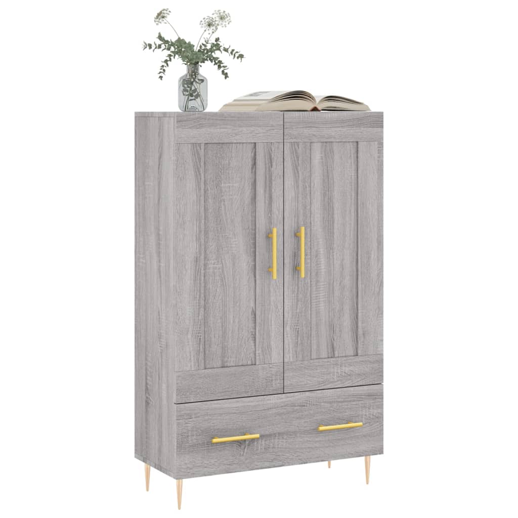 vidaXL Dulap gri Sonoma 69,5x31x115 cm, lemn prelucrat
