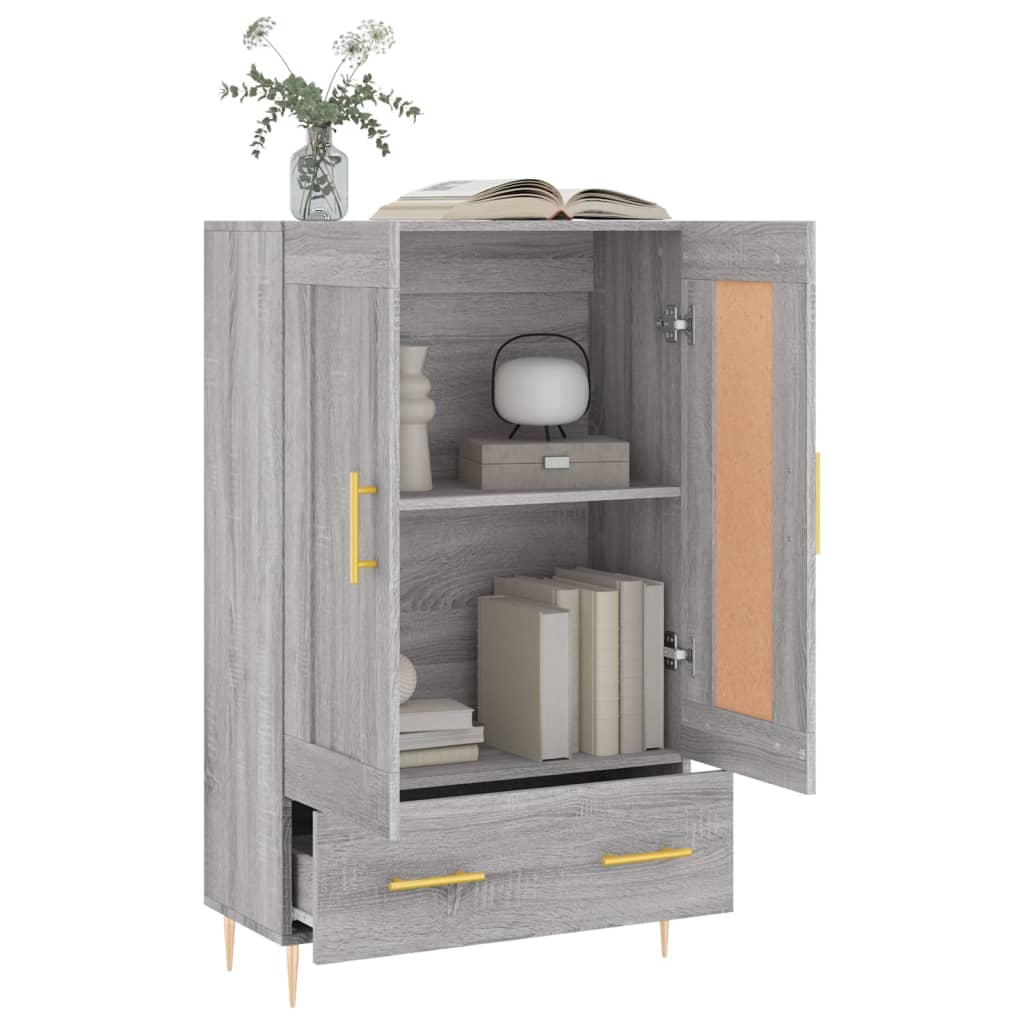 vidaXL Dulap gri Sonoma 69,5x31x115 cm, lemn prelucrat