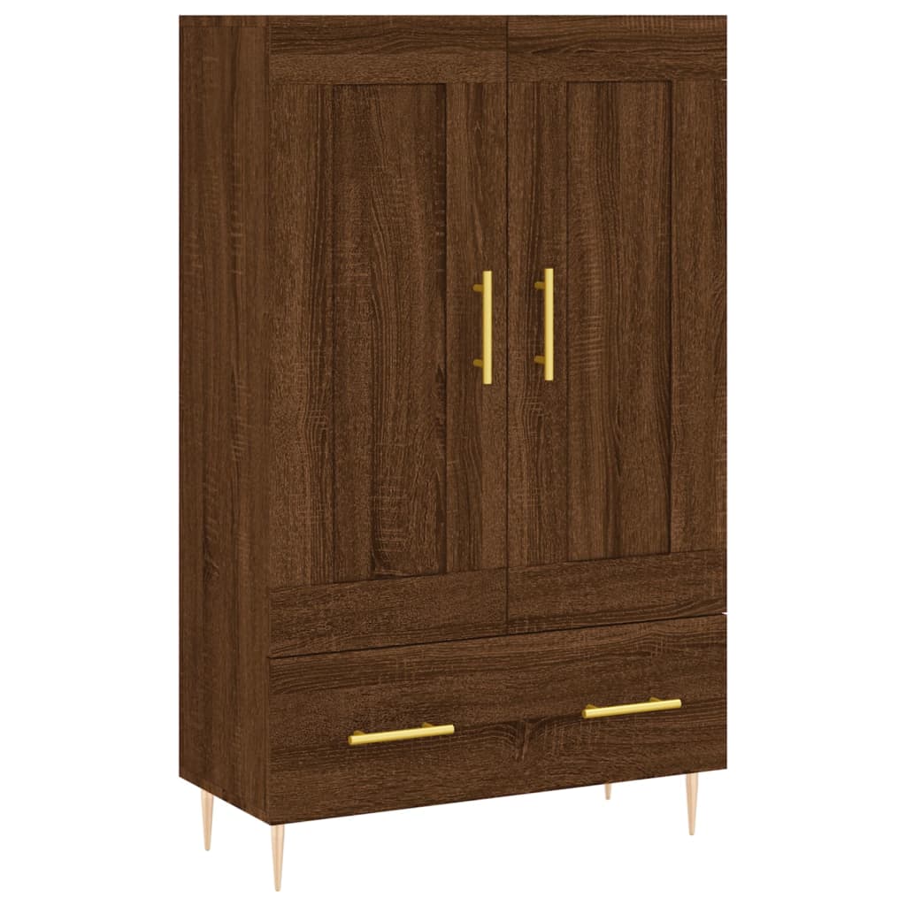 vidaXL Dulap înalt, stejar maro, 69,5x31x115 cm, lemn prelucrat vidaXL Dulap înalt, stejar maro, 69,5x31x115 cm, lemn prelucrat