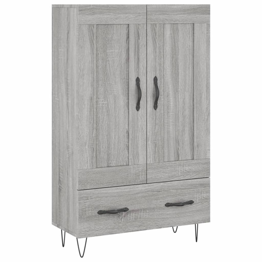 vidaXL Dulap gri Sonoma 69,5x31x115 cm, lemn prelucrat