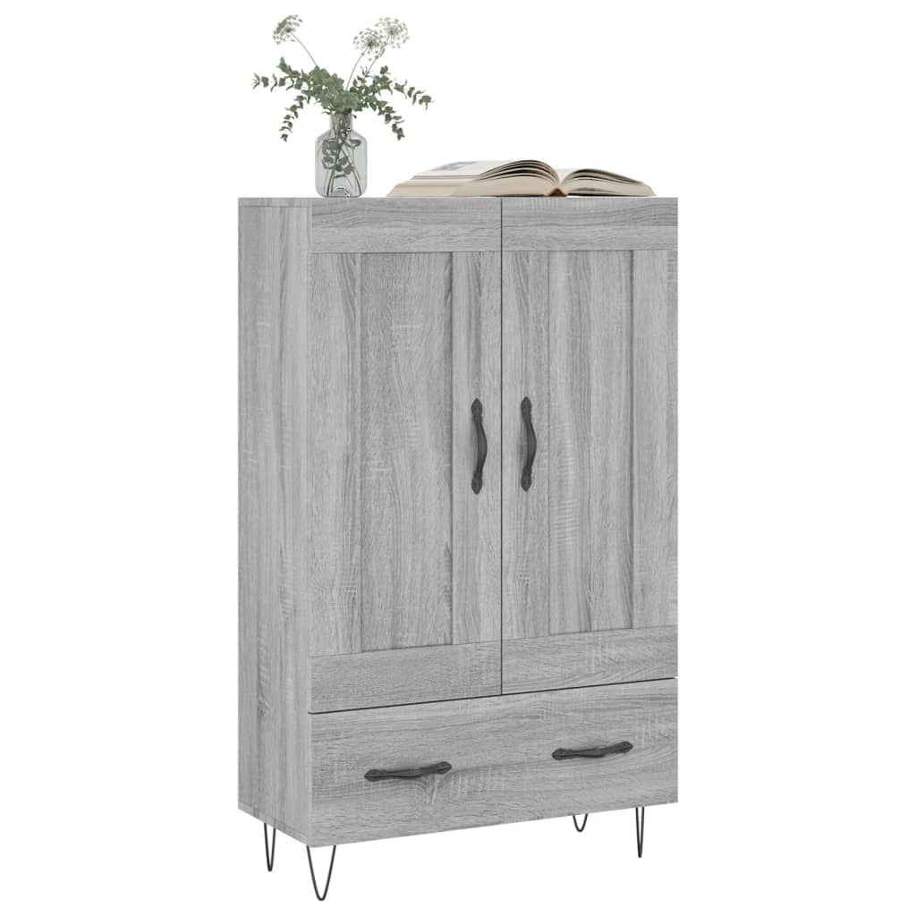 vidaXL Dulap gri Sonoma 69,5x31x115 cm, lemn prelucrat