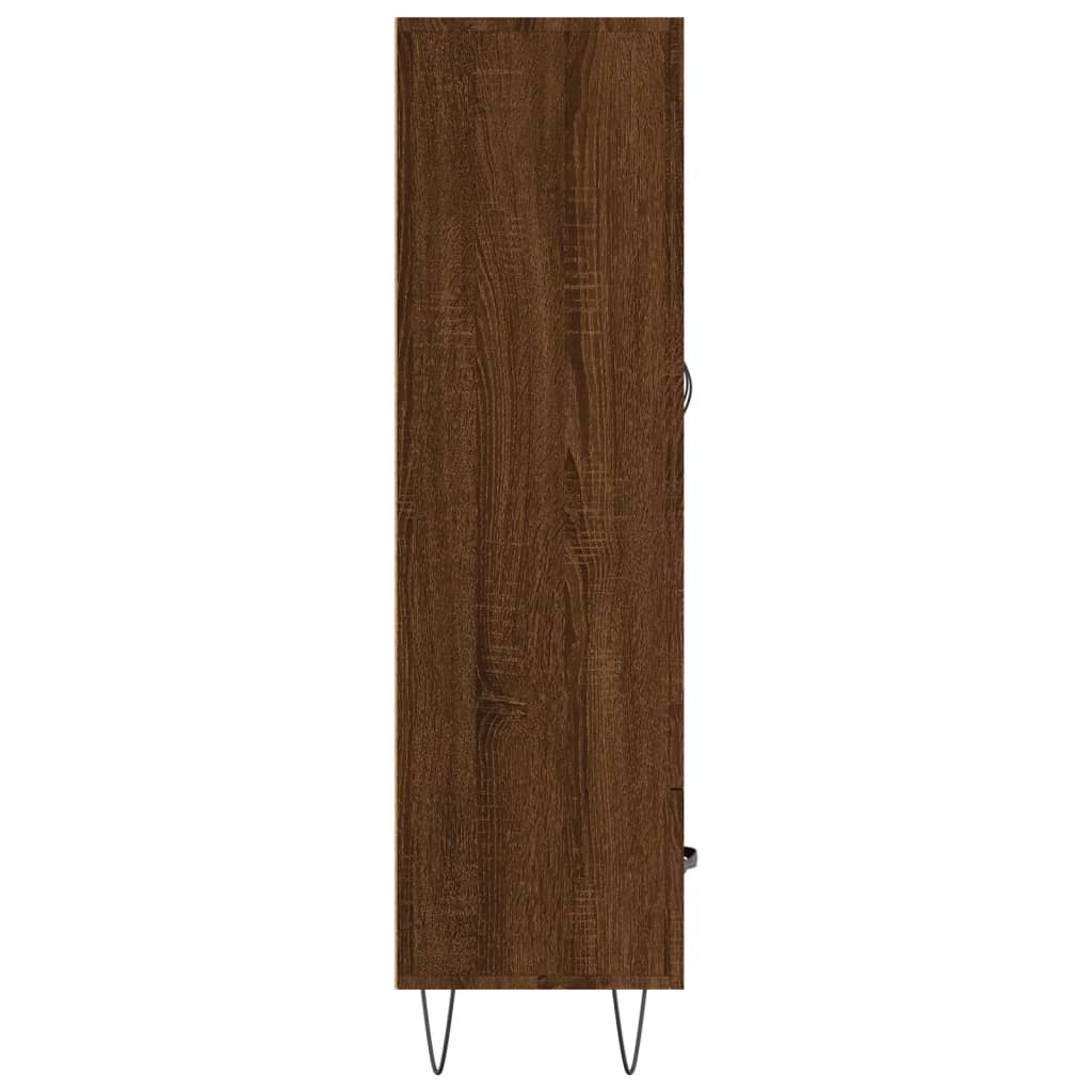 vidaXL Dulap înalt, stejar maro, 69,5x31x115 cm, lemn prelucrat