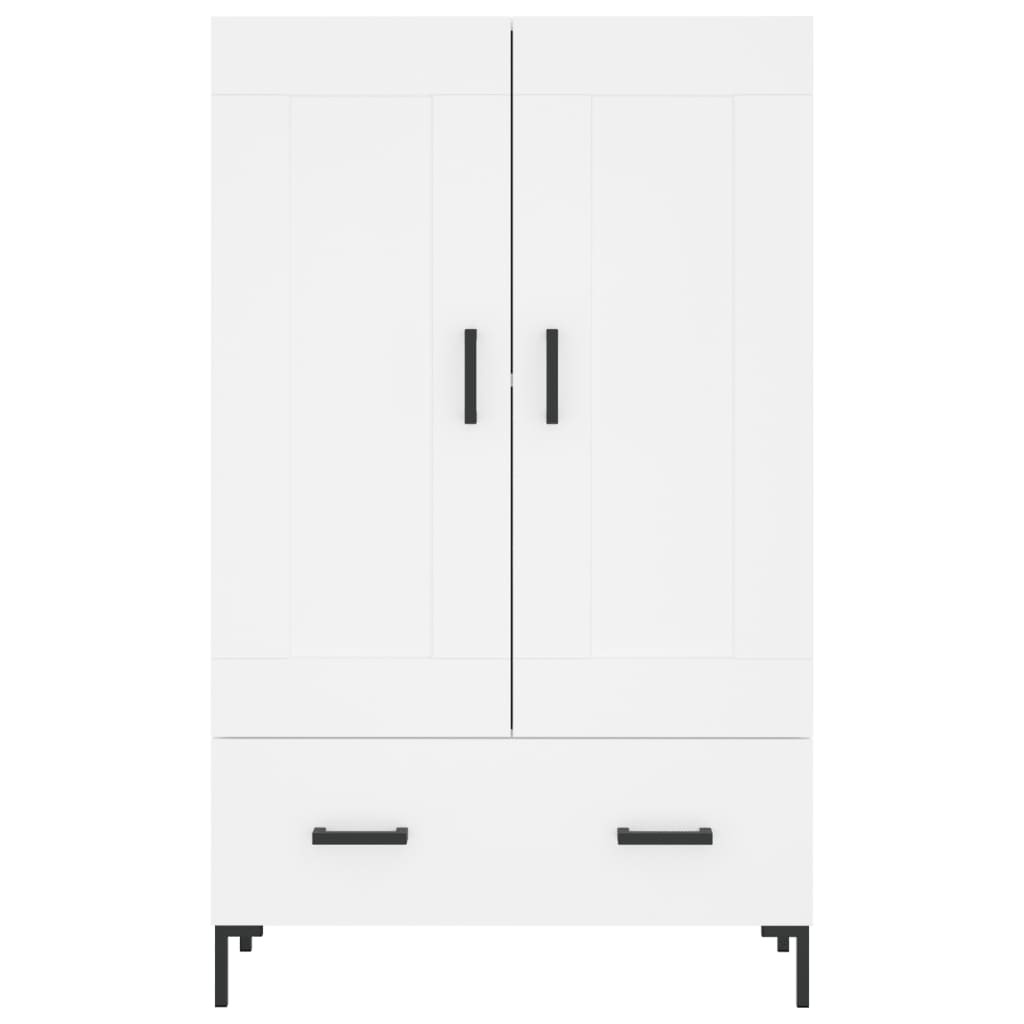 vidaXL Dulap înalt, alb, 69,5x31x115 cm, lemn prelucrat vidaXL Dulap înalt, alb, 69,5x31x115 cm, lemn prelucrat