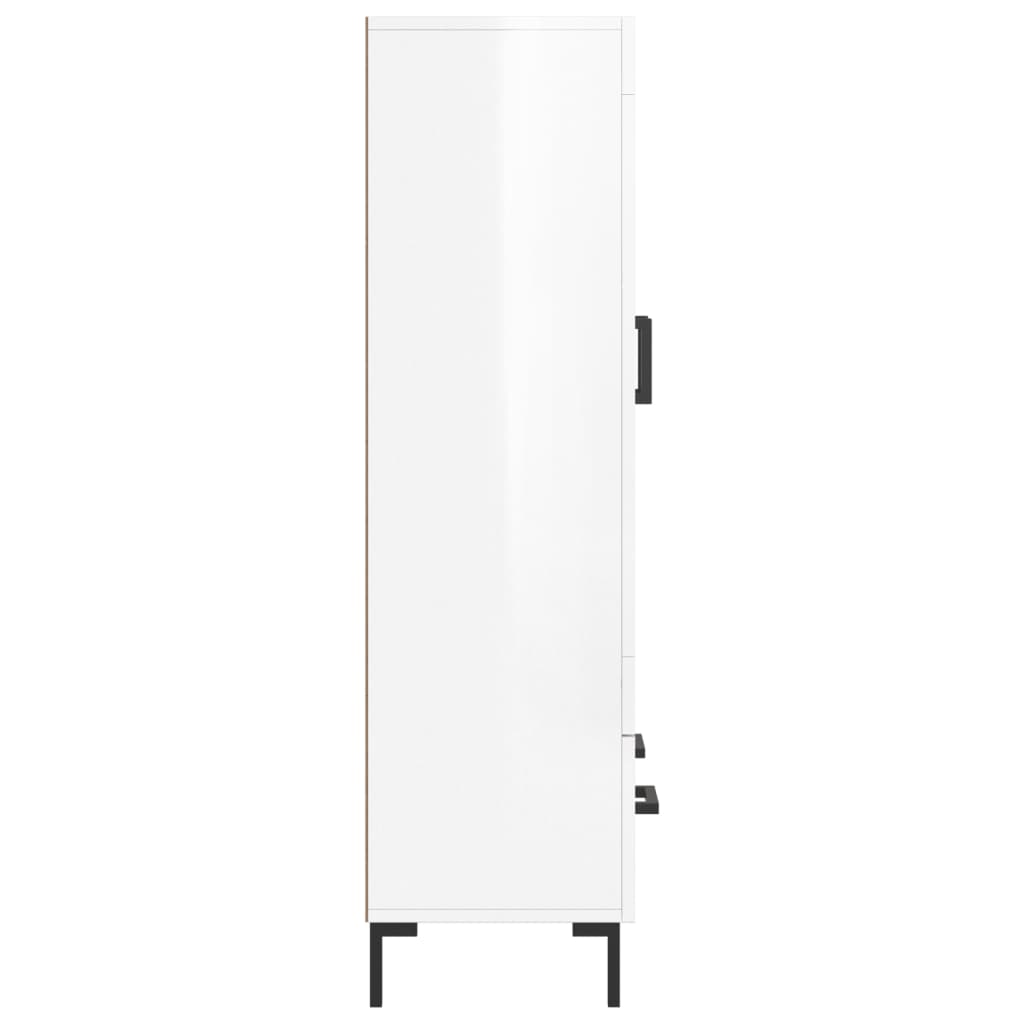 vidaXL Dulap înalt, alb extralucios, 69,5x31x115 cm, lemn prelucrat vidaXL Dulap înalt, alb extralucios, 69,5x31x115 cm, lemn prelucrat