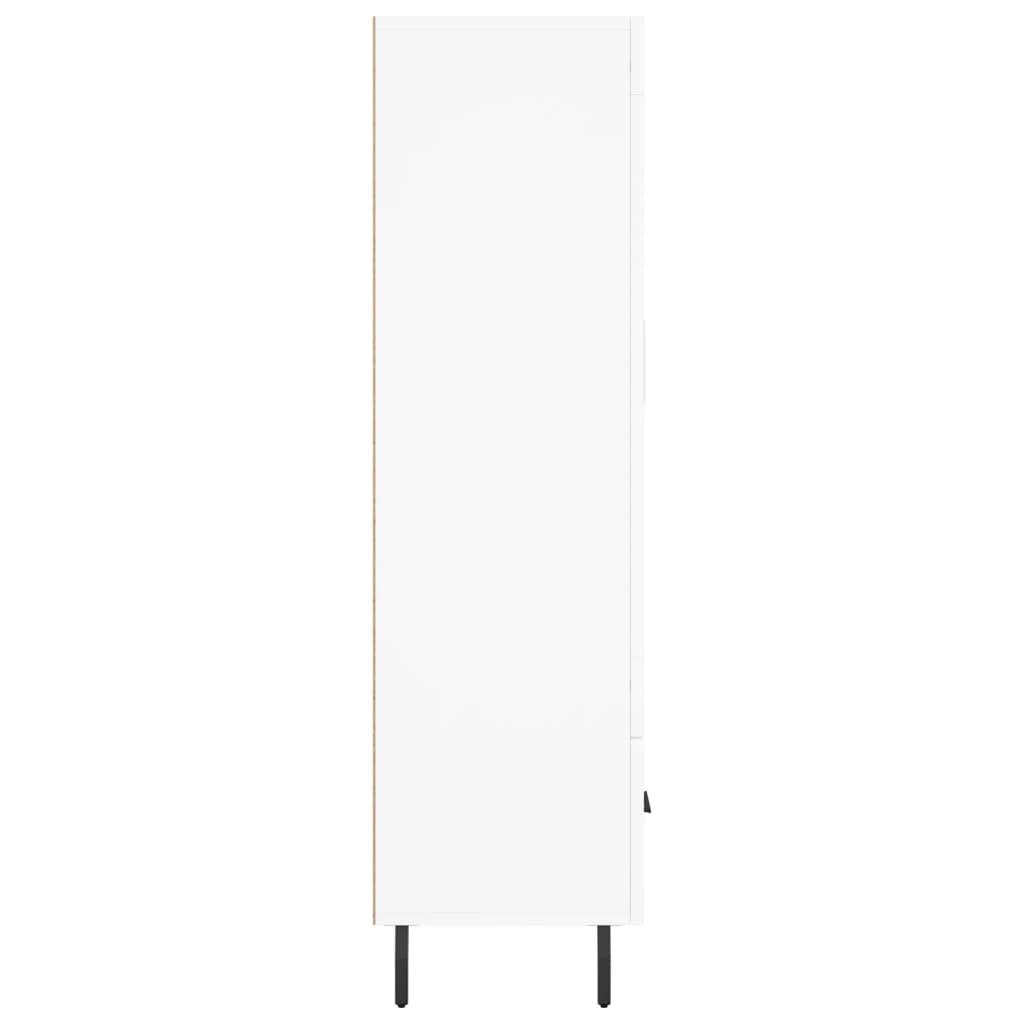 vidaXL Dulap înalt, alb, 69,5x31x115 cm, lemn prelucrat vidaXL Dulap înalt, alb, 69,5x31x115 cm, lemn prelucrat