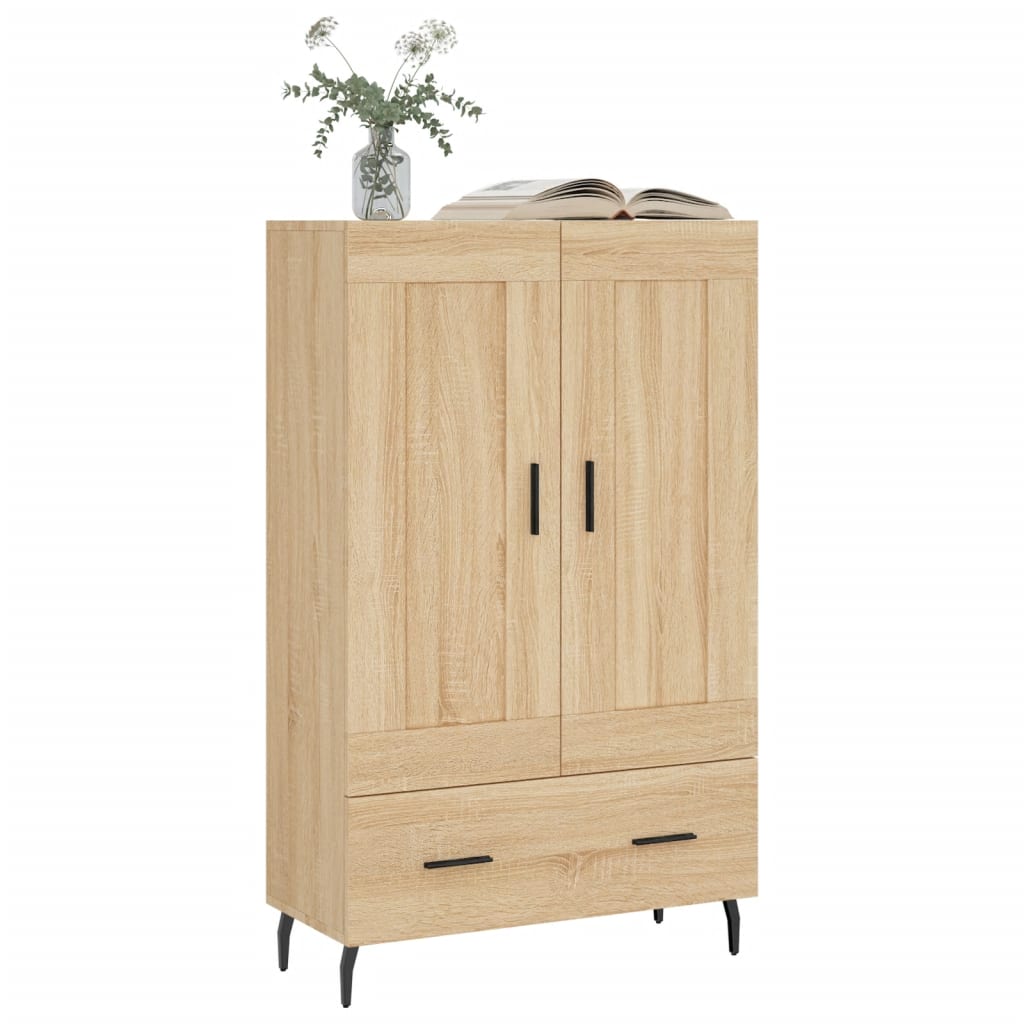 vidaXL Dulap înalt, stejar Sonoma, 69,5x31x115 cm, lemn prelucrat