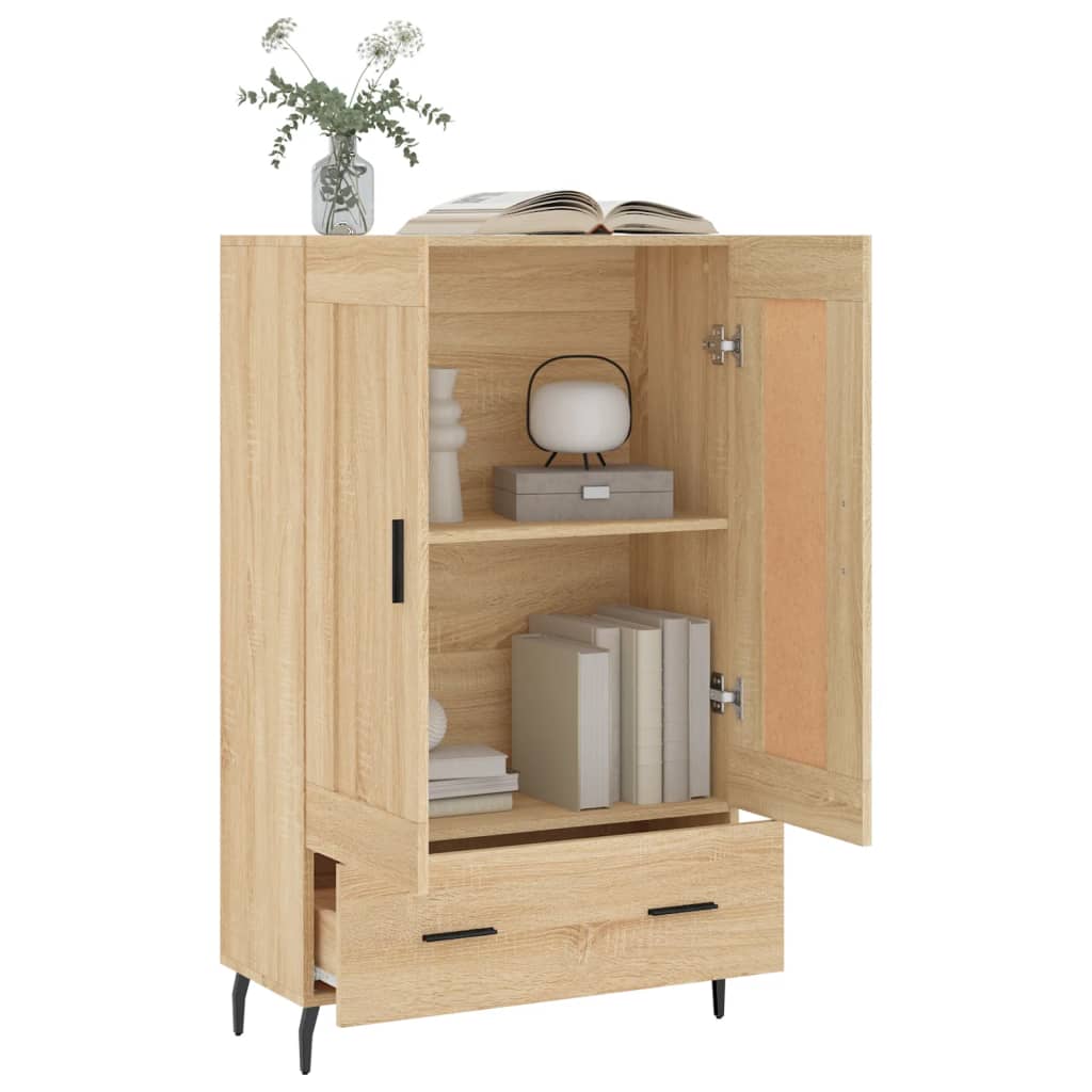 vidaXL Dulap înalt, stejar Sonoma, 69,5x31x115 cm, lemn prelucrat