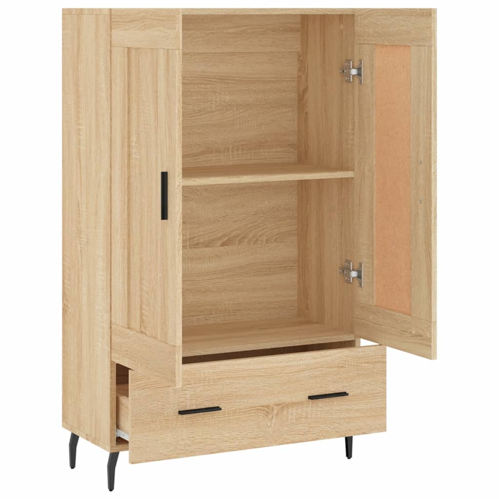 vidaXL Dulap înalt, stejar Sonoma, 69,5x31x115 cm, lemn prelucrat