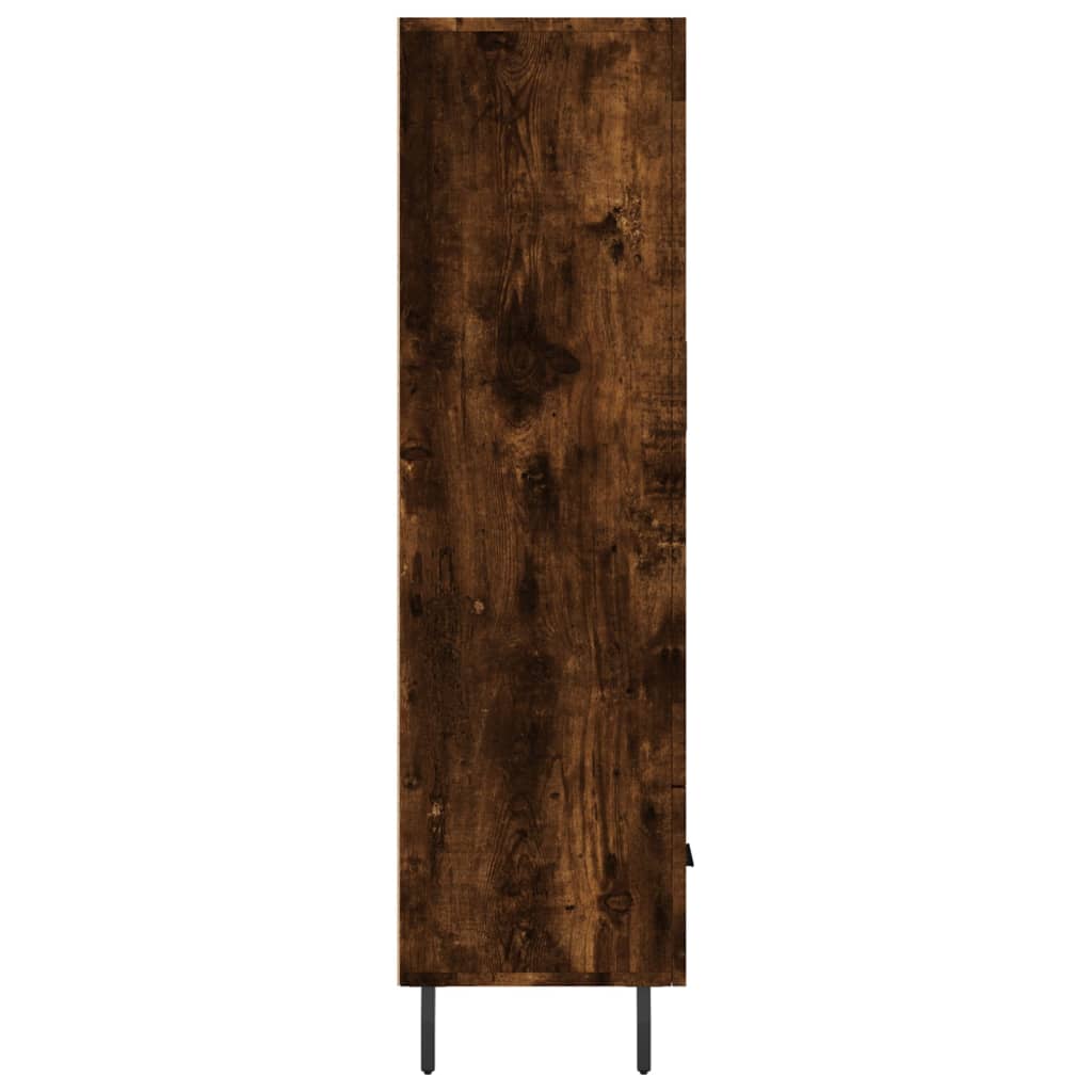 vidaXL Dulap înalt, stejar afumat, 69,5x31x115 cm, lemn prelucrat