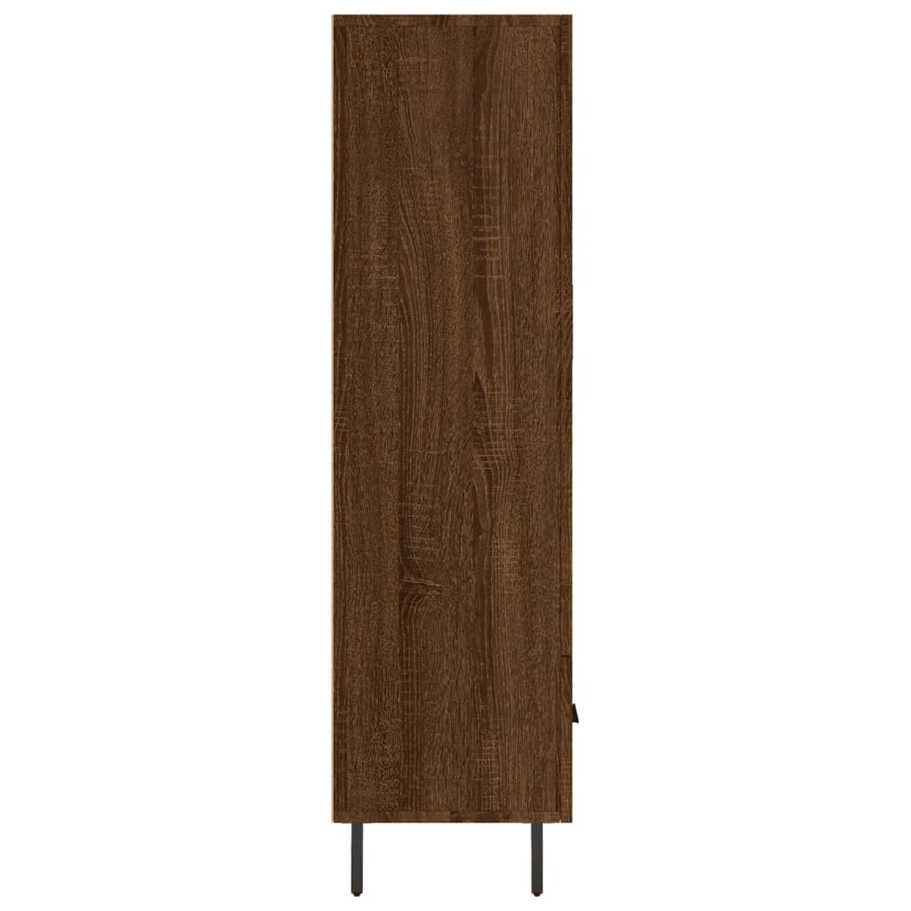 vidaXL Dulap înalt, stejar maro, 69,5x31x115 cm, lemn prelucrat