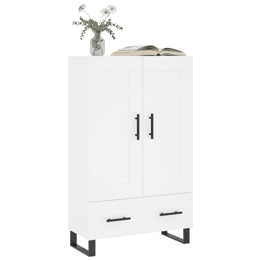 vidaXL Dulap înalt, alb, 69,5x31x115 cm, lemn prelucrat