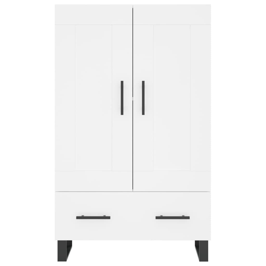 vidaXL Dulap înalt, alb, 69,5x31x115 cm, lemn prelucrat