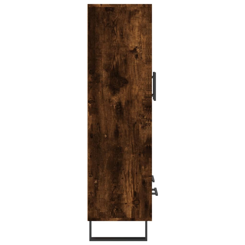 vidaXL Dulap înalt, stejar afumat, 69,5x31x115 cm, lemn prelucrat