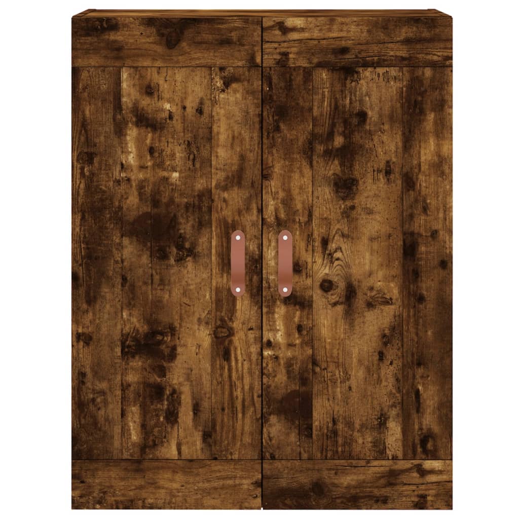 vidaXL Dulap pe perete, stejar afumat, 69,5x34x90 cm, lemn prelucrat