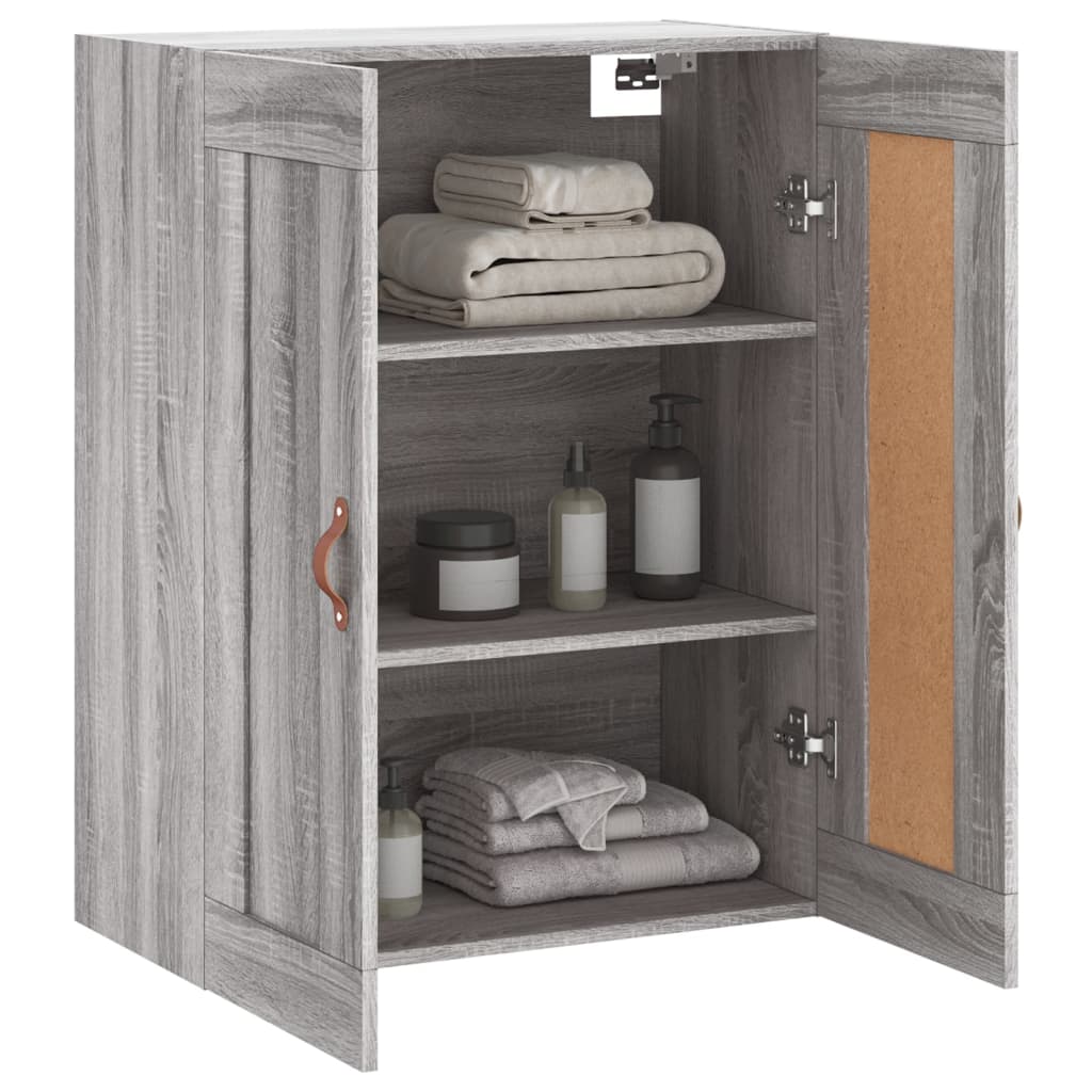 vidaXL Dulap pe perete, sonoma gri, 69,5x34x90 cm, lemn prelucrat vidaXL Dulap pe perete, sonoma gri, 69,5x34x90 cm, lemn prelucrat