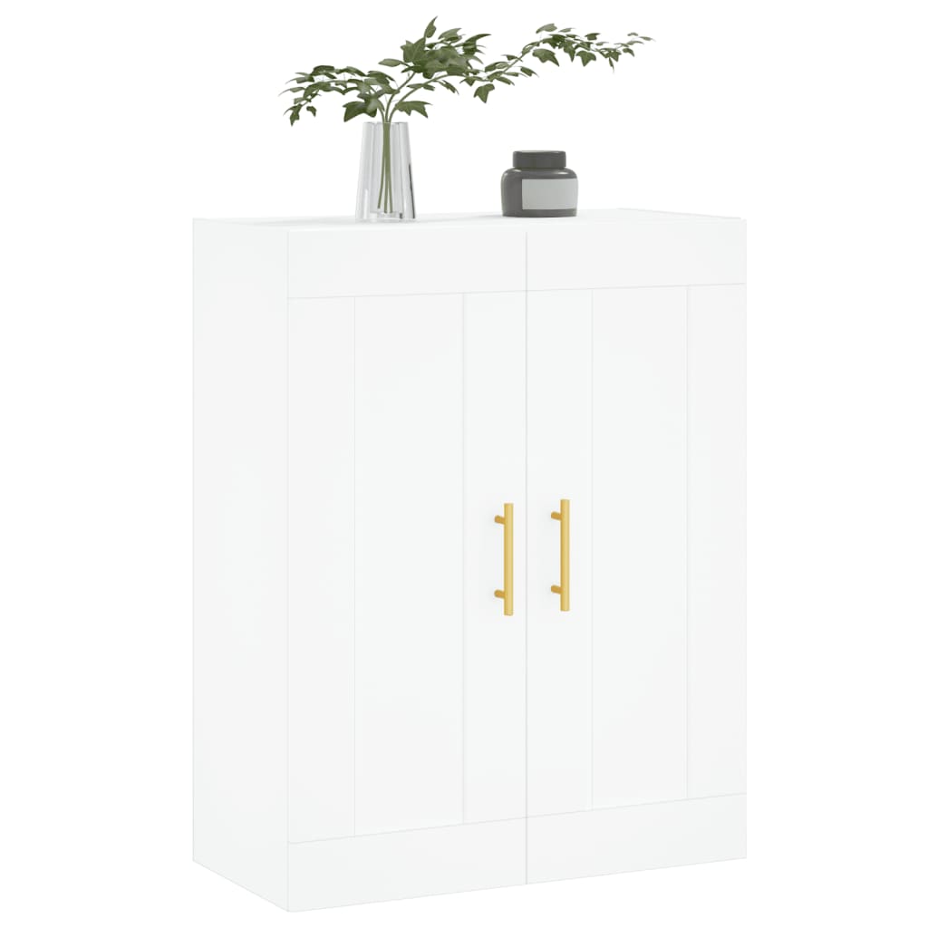 vidaXL Dulap montat pe perete, alb, 69,5x34x90 cm, lemn prelucrat vidaXL Dulap montat pe perete, alb, 69,5x34x90 cm, lemn prelucrat