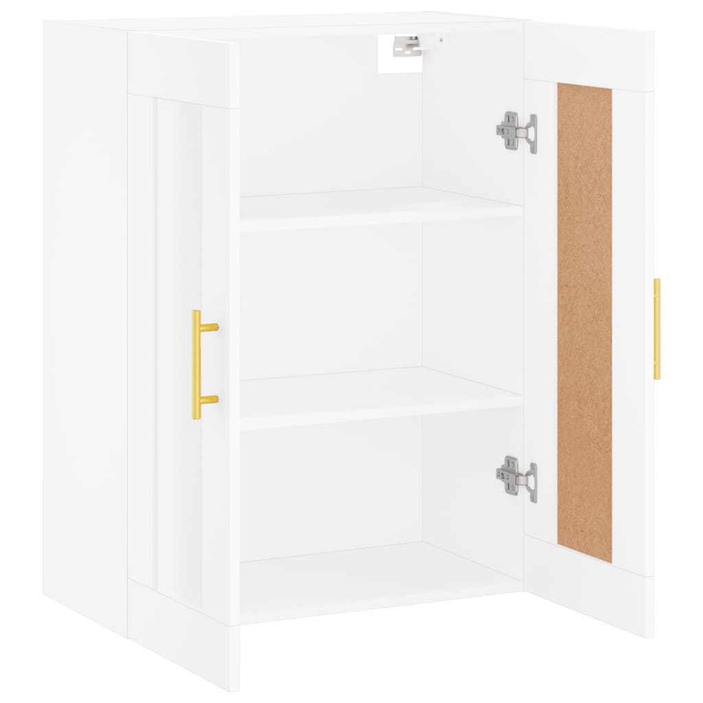 vidaXL Dulap montat pe perete, alb, 69,5x34x90 cm, lemn prelucrat vidaXL Dulap montat pe perete, alb, 69,5x34x90 cm, lemn prelucrat