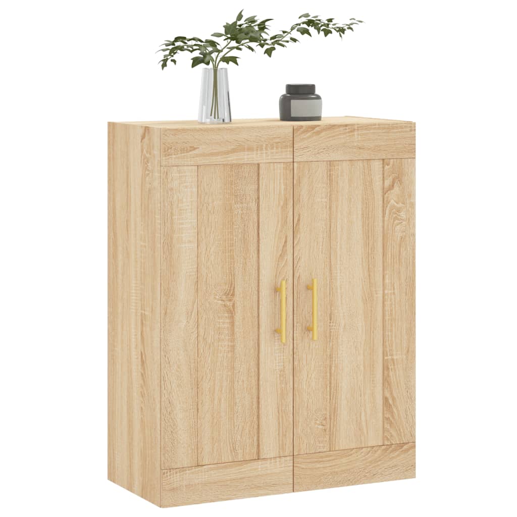 vidaXL Dulap TV pe perete stejar sonoma, 69,5x34x90 cm, lemn prelucrat