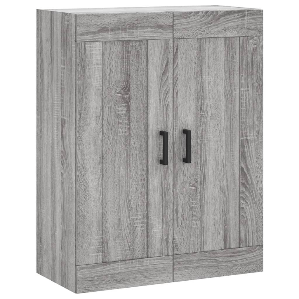 vidaXL Dulap pe perete, sonoma gri, 69,5x34x90 cm, lemn prelucrat