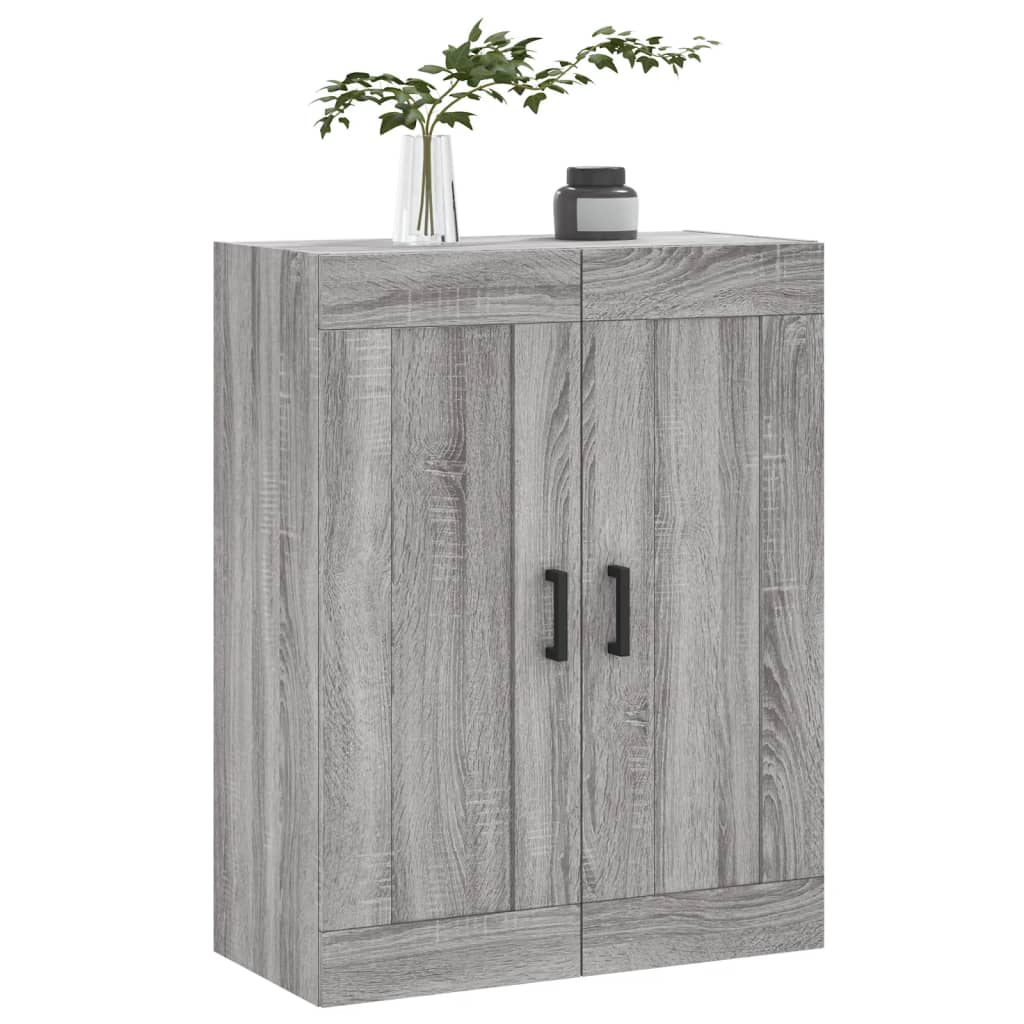 vidaXL Dulap pe perete, sonoma gri, 69,5x34x90 cm, lemn prelucrat