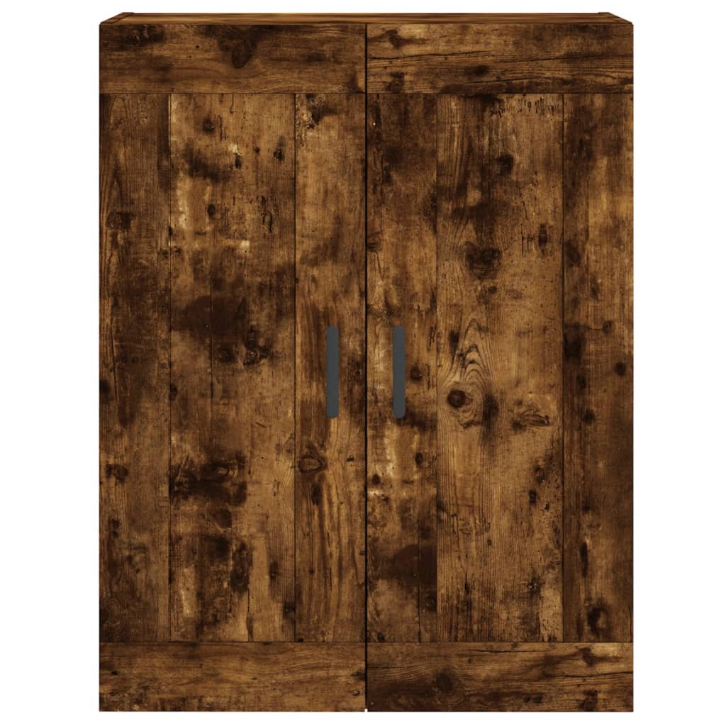 vidaXL Dulap pe perete, stejar afumat, 69,5x34x90 cm, lemn prelucrat