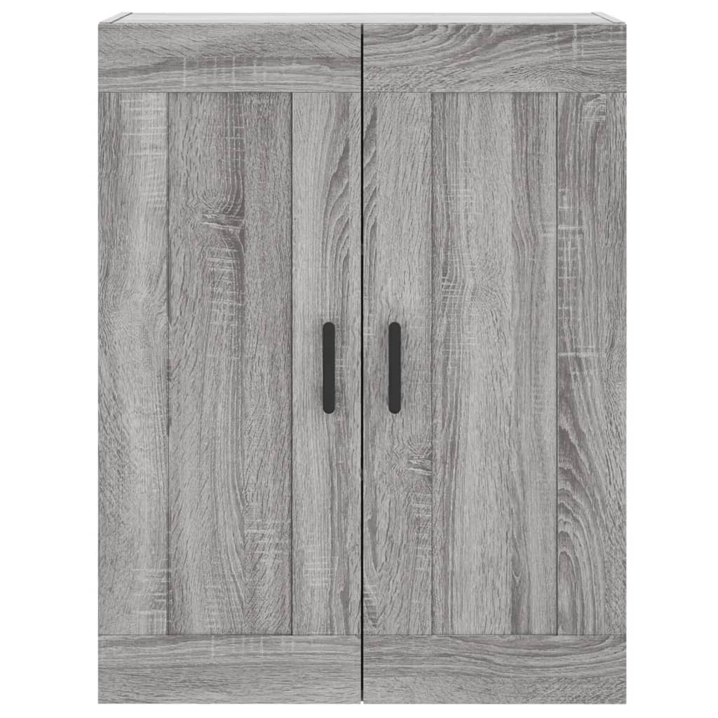 vidaXL Dulap pe perete, sonoma gri, 69,5x34x90 cm, lemn prelucrat