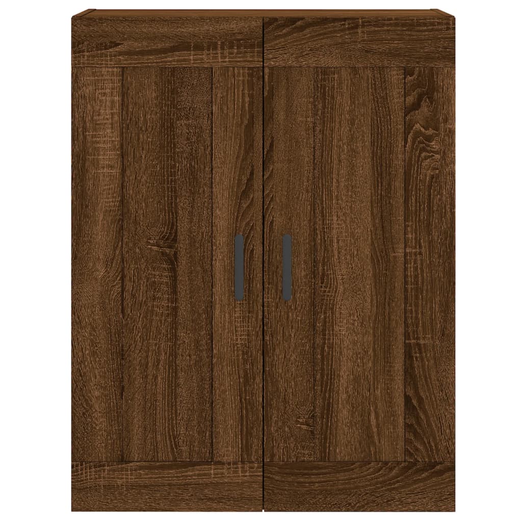 vidaXL Dulap pe perete, stejar maro, 69,5x34x90 cm, lemn prelucrat