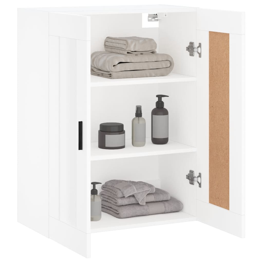 vidaXL Dulap montat pe perete, alb, 69,5x34x90 cm, lemn prelucrat