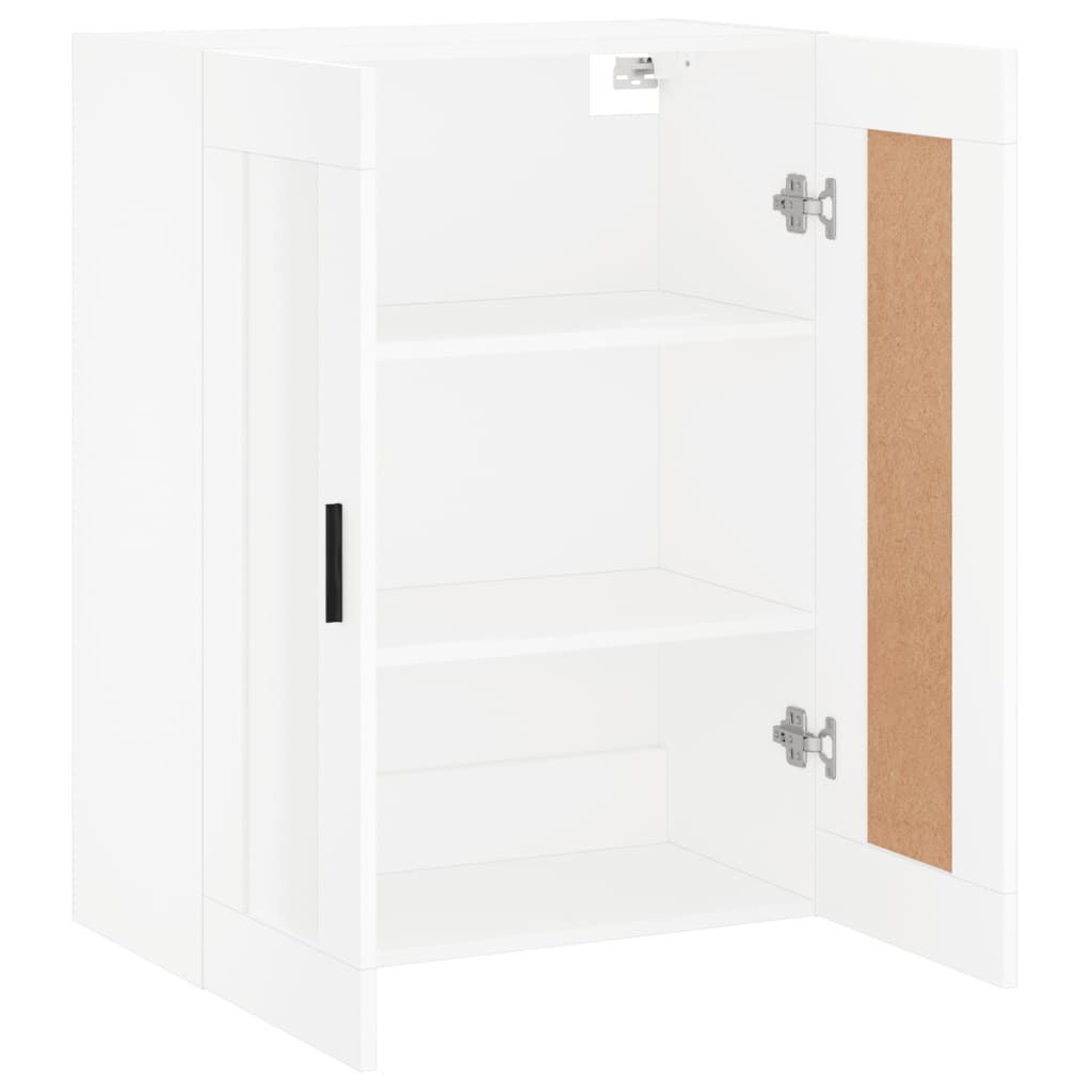 vidaXL Dulap montat pe perete, alb, 69,5x34x90 cm, lemn prelucrat