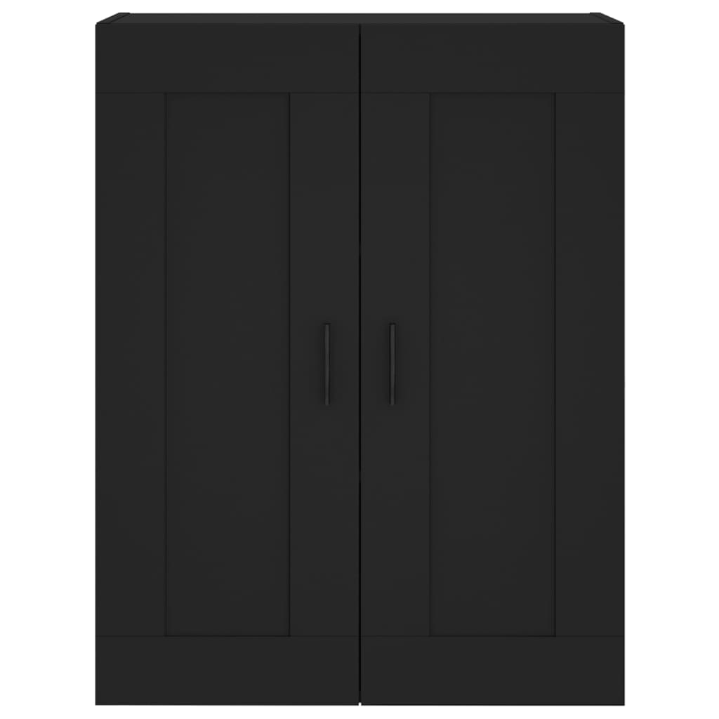 vidaXL Dulap montat pe perete, negru, 69,5x34x90 cm, lemn prelucrat