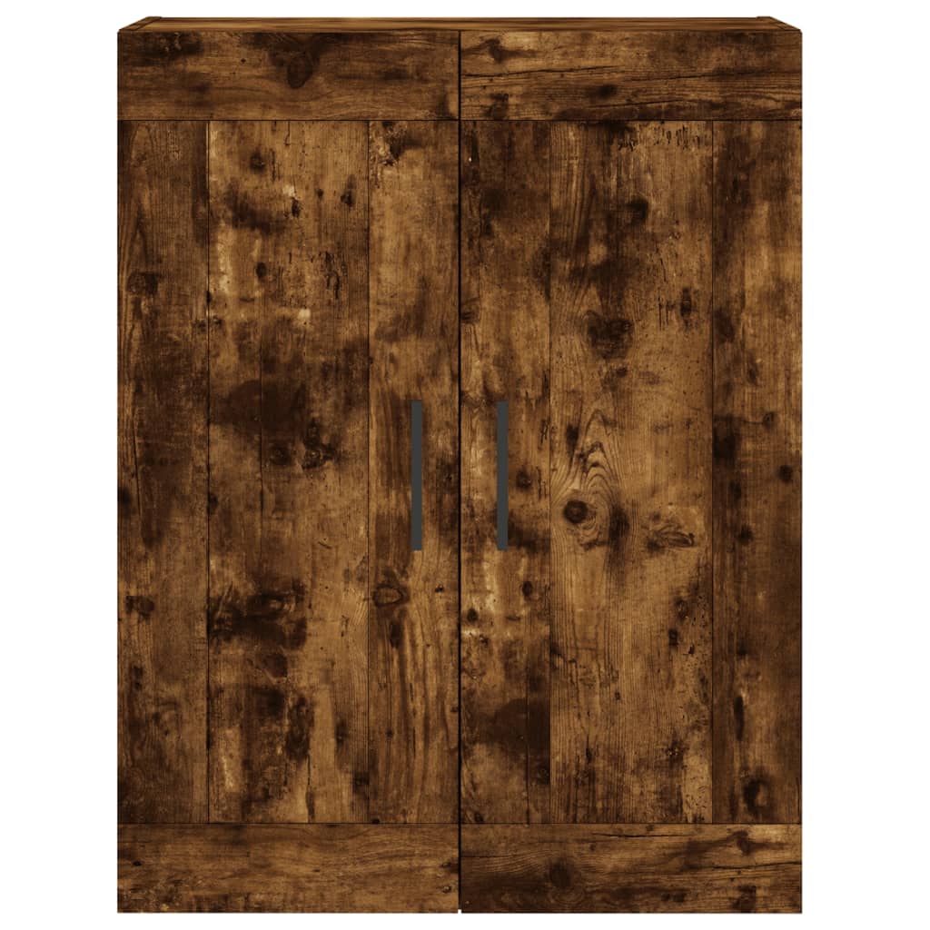 vidaXL Dulap pe perete, stejar afumat, 69,5x34x90 cm, lemn prelucrat
