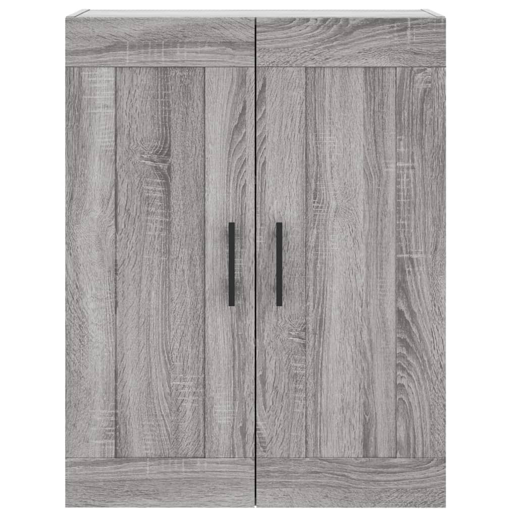 vidaXL Dulap pe perete, sonoma gri, 69,5x34x90 cm, lemn prelucrat