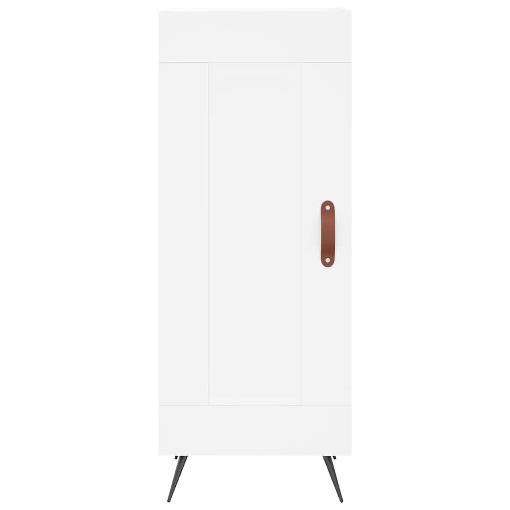 vidaXL Servantă, alb, 34,5x34x90 cm, lemn compozit vidaXL Servantă, alb, 34,5x34x90 cm, lemn compozit