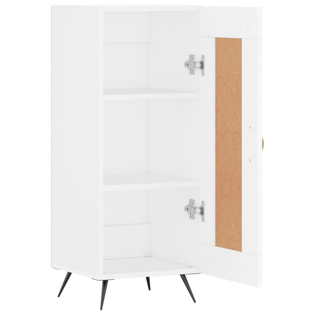 vidaXL Servantă, alb, 34,5x34x90 cm, lemn compozit vidaXL Servantă, alb, 34,5x34x90 cm, lemn compozit