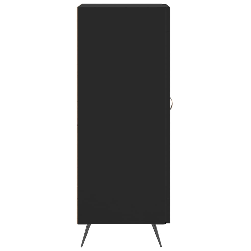 vidaXL Servantă, negru, 34,5x34x90 cm, lemn compozit vidaXL Servantă, negru, 34,5x34x90 cm, lemn compozit