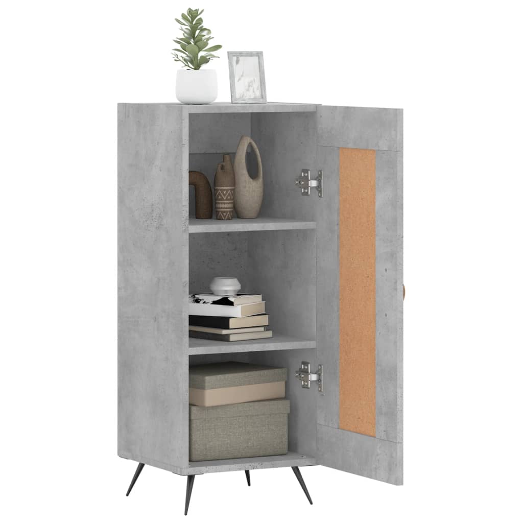 vidaXL Servantă, gri beton, 34,5x34x90 cm, lemn compozit vidaXL Servantă, gri beton, 34,5x34x90 cm, lemn compozit