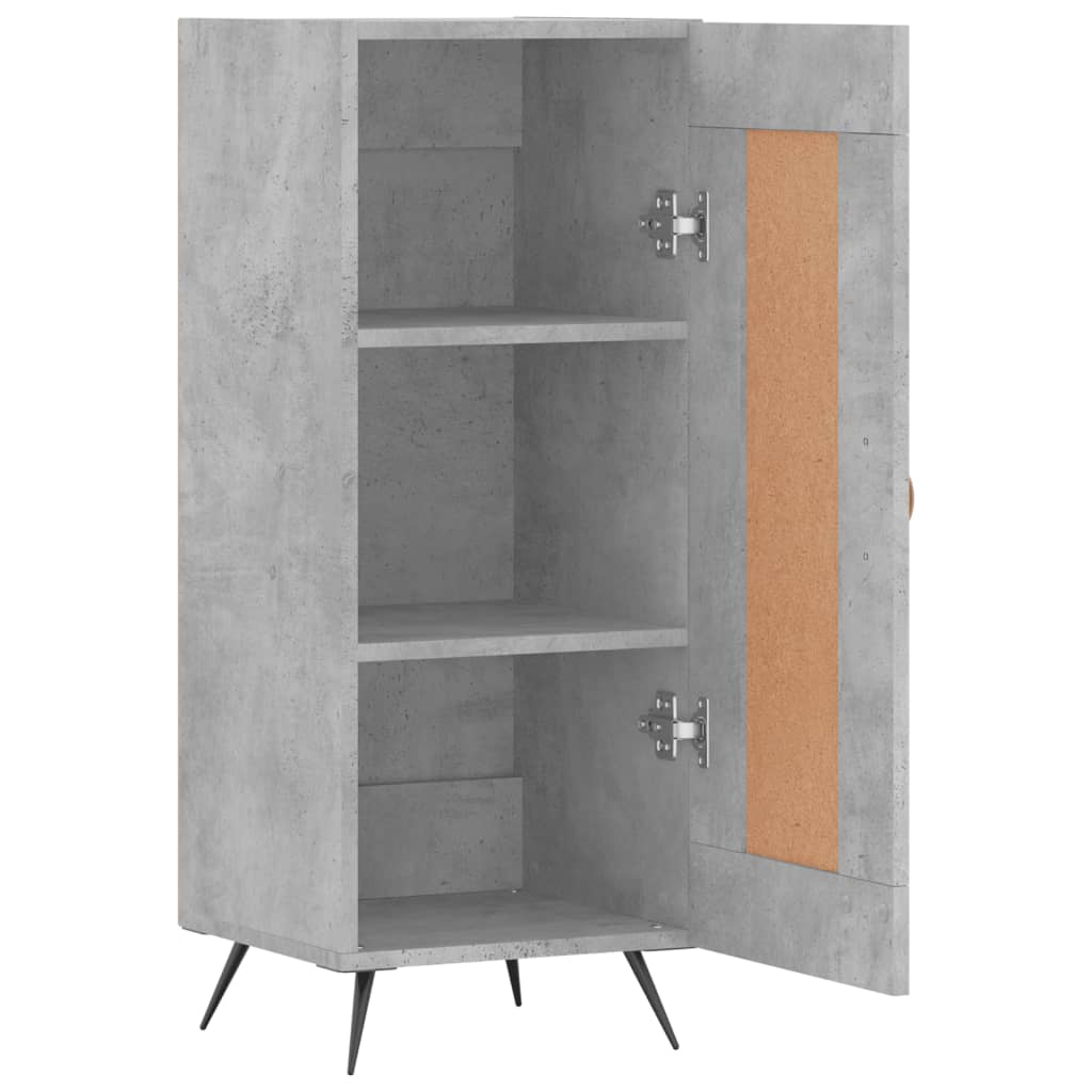 vidaXL Servantă, gri beton, 34,5x34x90 cm, lemn compozit vidaXL Servantă, gri beton, 34,5x34x90 cm, lemn compozit